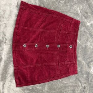 NWOT burgundy American Eagle skirt size 0